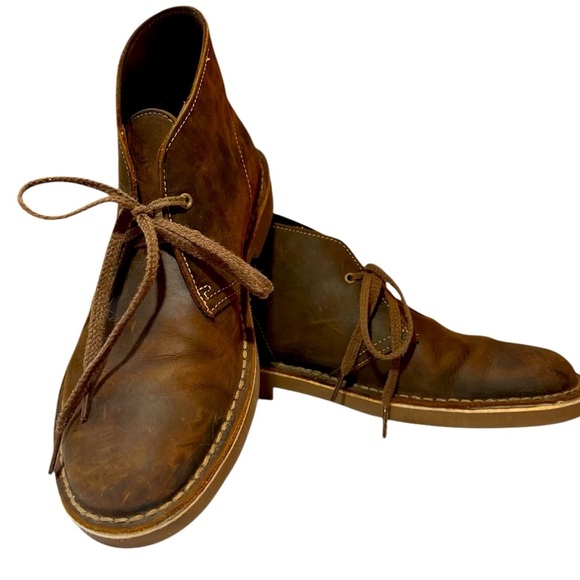 Clarks Other - Clark’s Dark Brown Leather Bushacre 2 Chukka Boots Casual Fall Comfy Men Size 7